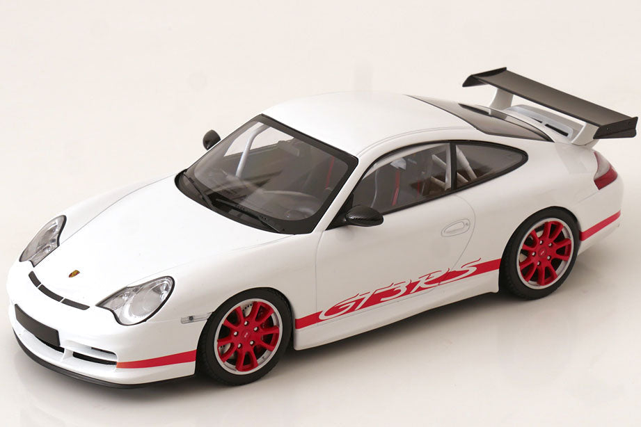 STM Diecast Minichamps 2002 Porsche 911 996 GT3 RS White w/ Red Deco 1:18