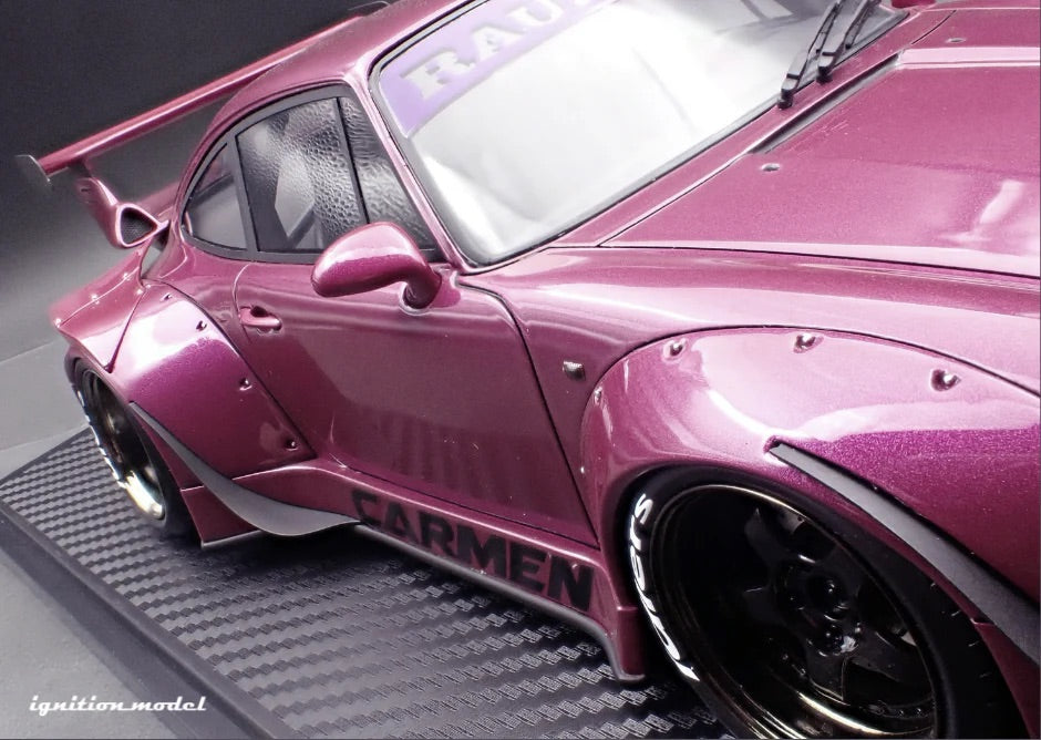 Ignition Model Porsche 993 RWB "Carmen" Purple Metallic 1:18
