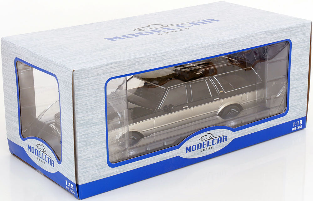 MCG 1985 Chevrolet Caprice Station Wagon Grey & Silver 2-Tone 1:18