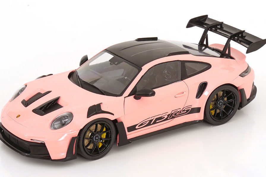 Solido 2024 Porsche 911 992 GT3 RS Pink w/ Black Wheels and Deco 1:18