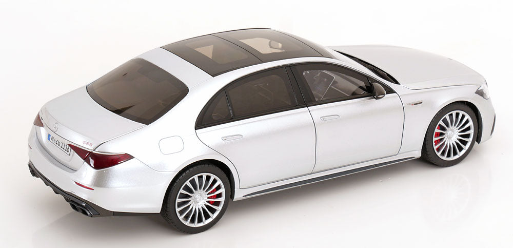 STM Diecast NZG Mercedes Benz S63 AMG E Performance Sedan (W223) Hightech Silver 1:18 - View 3