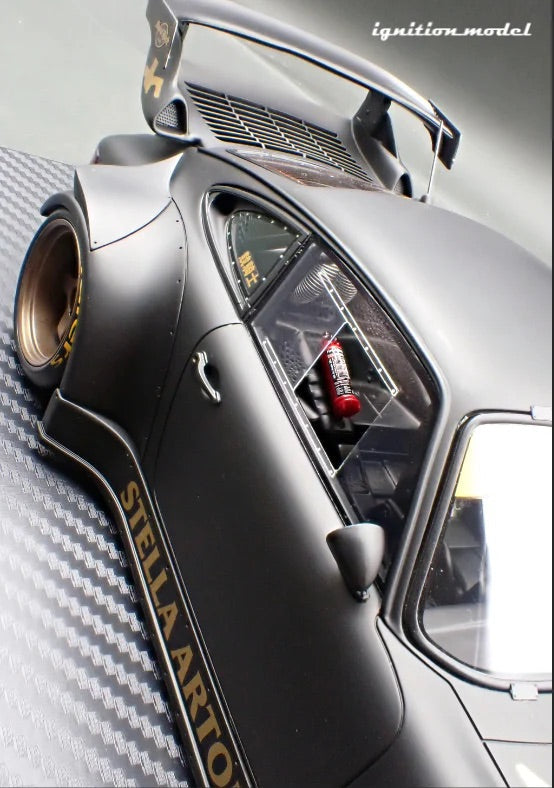 Ignition-Model Porsche 911 RWB 930 "Stella Artois" Matte Black 1:18