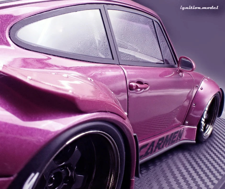 Ignition Model Porsche 993 RWB "Carmen" Purple Metallic 1:18