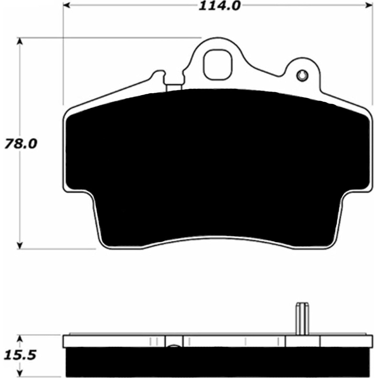 Porterfield Brake Pads for 1998 PORSCHE Boxster