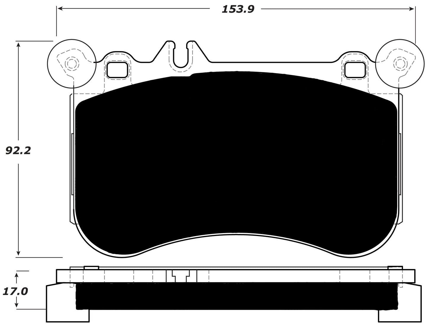 Porterfield Brake Pads for 2013 MERCEDES-BENZ S550 AMG