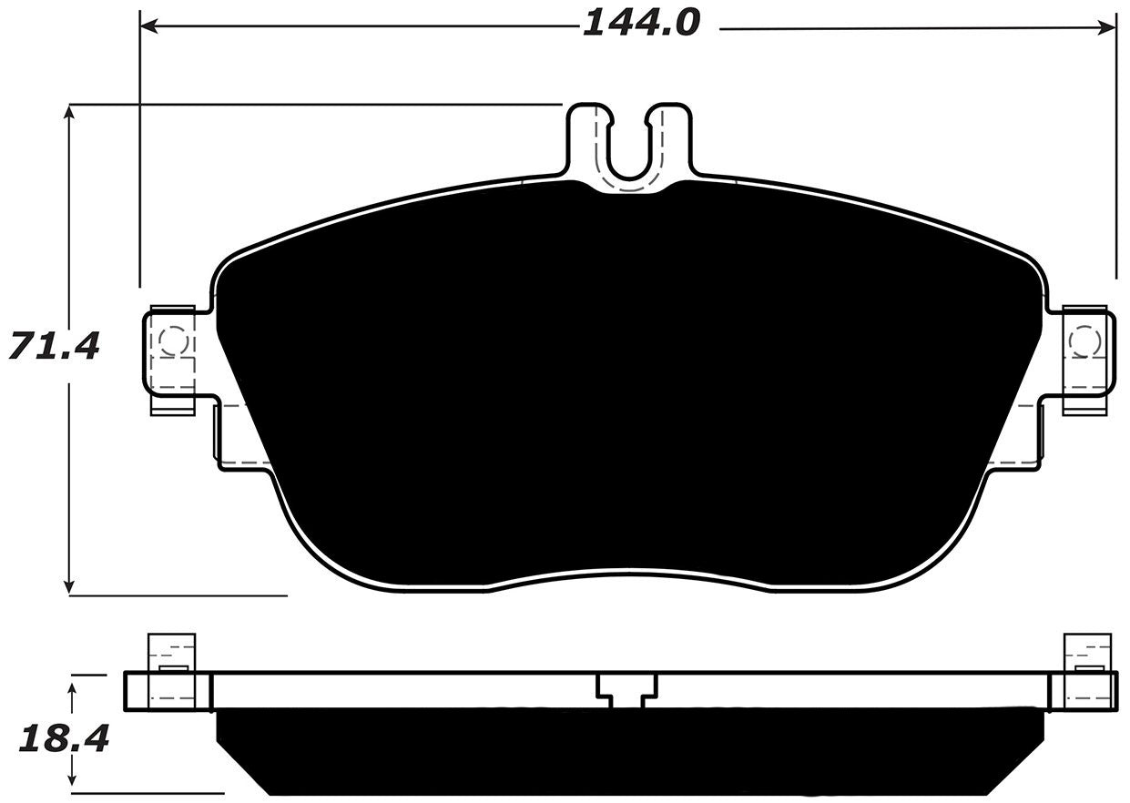 Porterfield Brake Pads for 2013 MERCEDES-BENZ B250