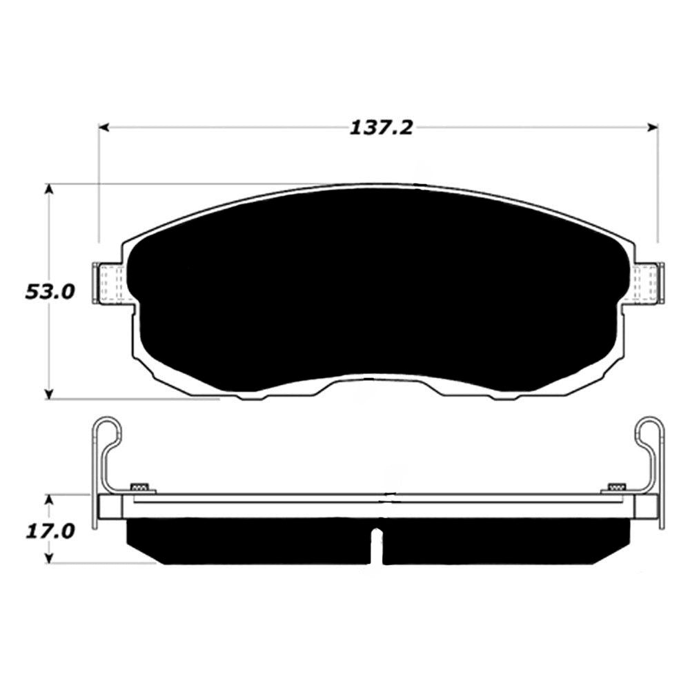Porterfield Brake Pads for 2010 NISSAN SENTRA 2.0L