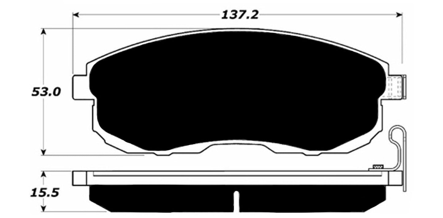 Porterfield Brake Pads for 2007 NISSAN VERSA