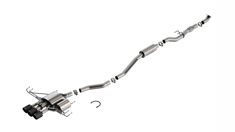 Borla 2024 Acura Integra Type S ATAK Cat Back Exhaust - Carbon Fiber & Black Anodized 140986CFBA