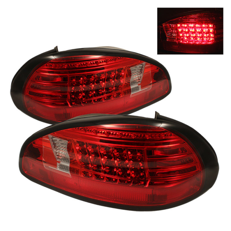 Spyder Pontiac Grand Prix 97-03 LED Tail Lights Red Clear ALT-YD-PGP97-LED-RC 5007162