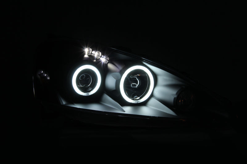 FR SPORT Anzo 2005-2006 Acura Rsx Projector Headlights w/ Halo Black - View 5