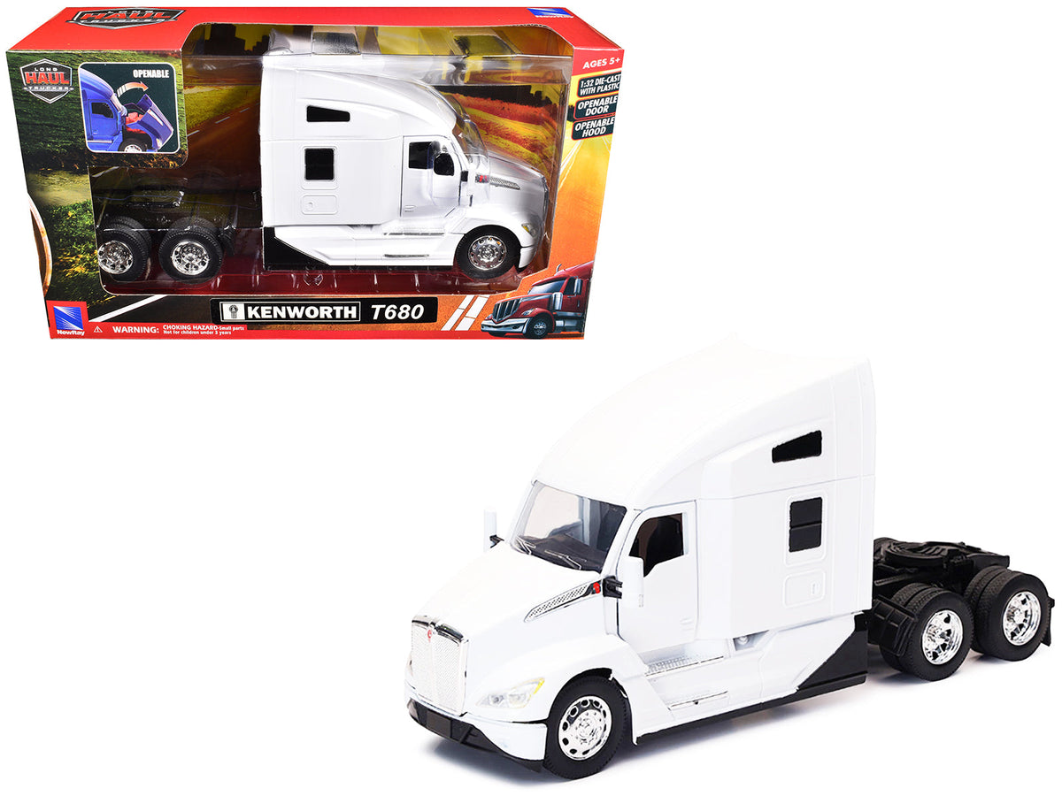 Rapid Vehicles Kenworth T680 Truck Tractor White "Long Haul Truckers" Series 1/32 Diecast Model...