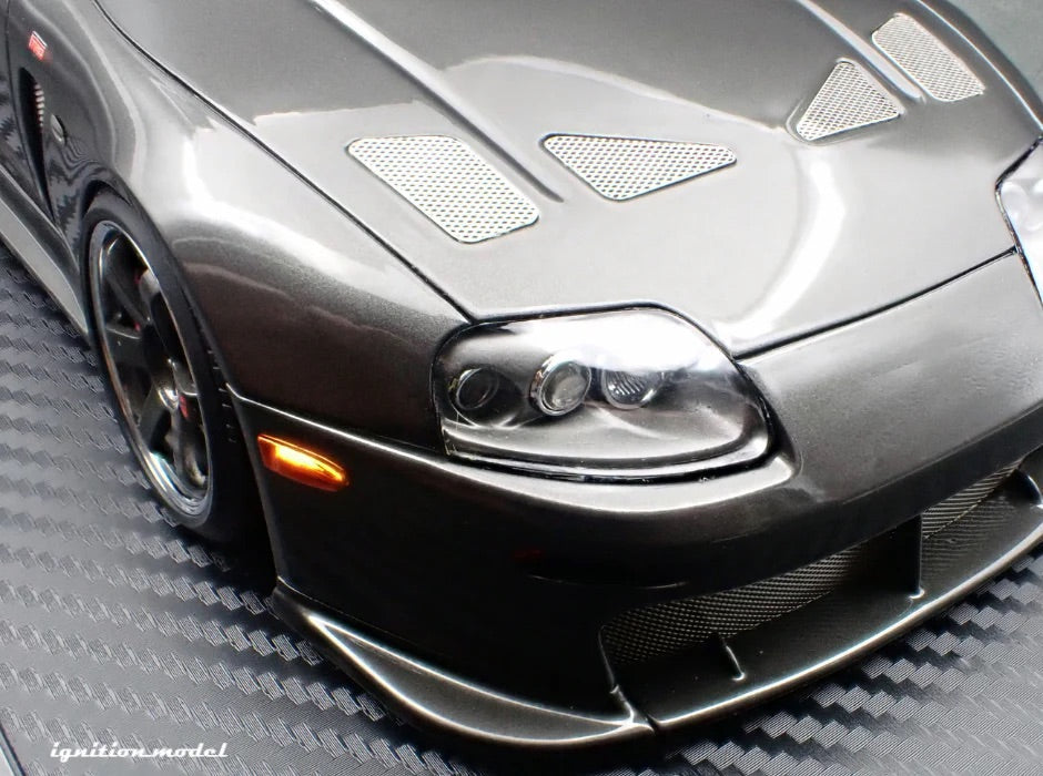 Ignition-Model Toyota Supra Mk4 (A80) TRD 3000GT Gun Metallic 1:18