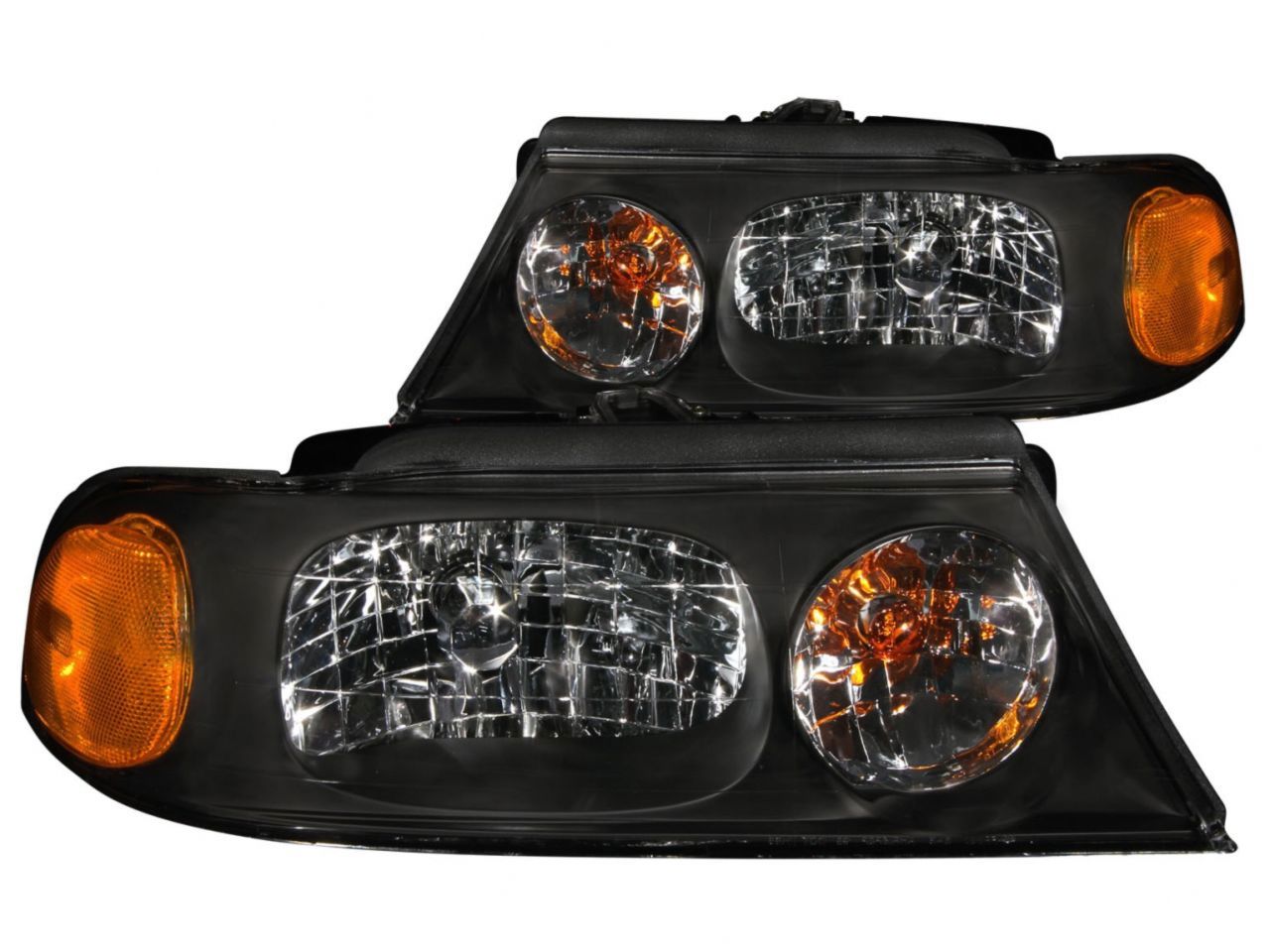 Anzo 1998-2002 Lincoln Navigator Crystal Headlights Black