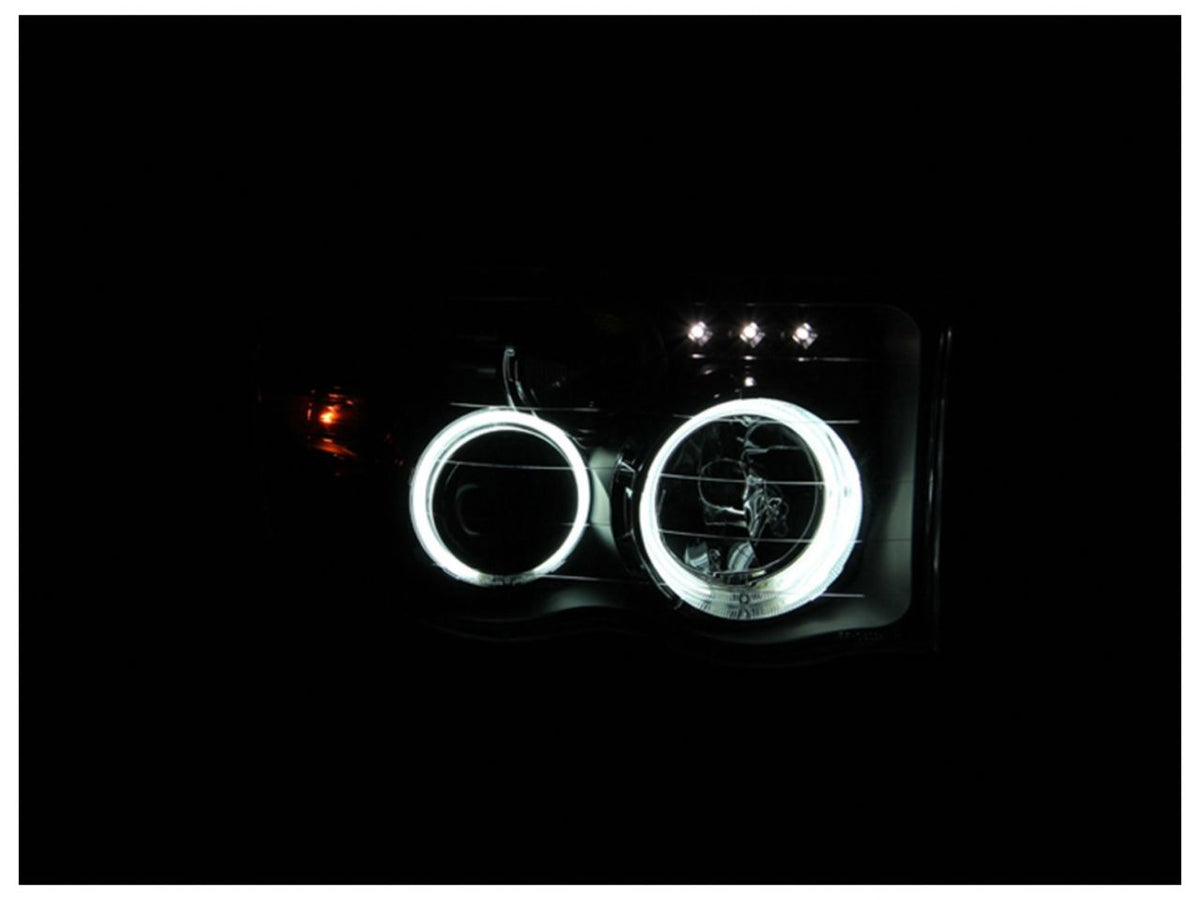 FR SPORT Anzo 2002-2005 Dodge Ram 1500 Projector Headlights w/ Halo Black (CCFL) G2 - View 3