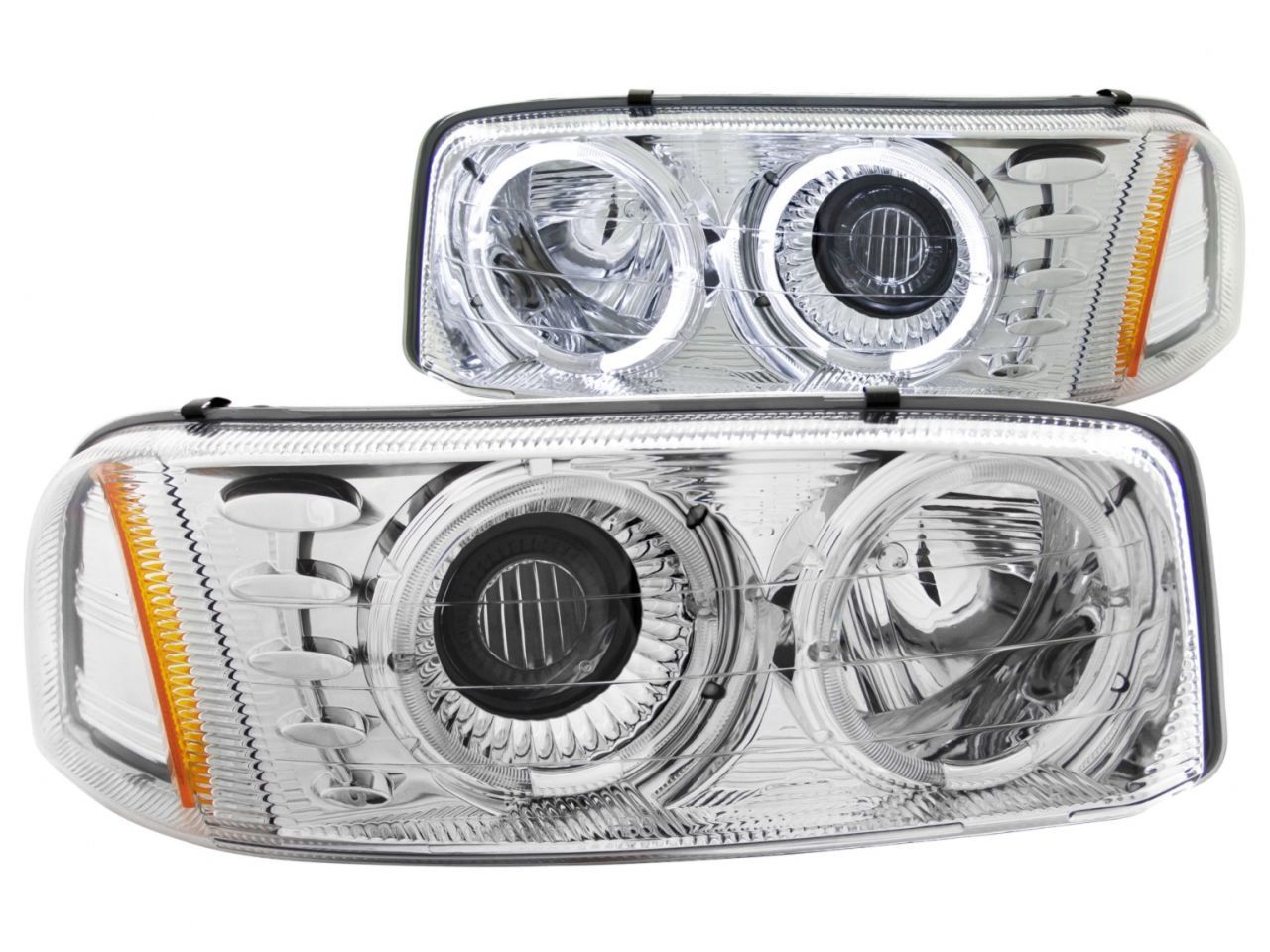 Anzo 1999-2006 Gmc Sierra 1500 Projector Headlights w/ Halo Chrome