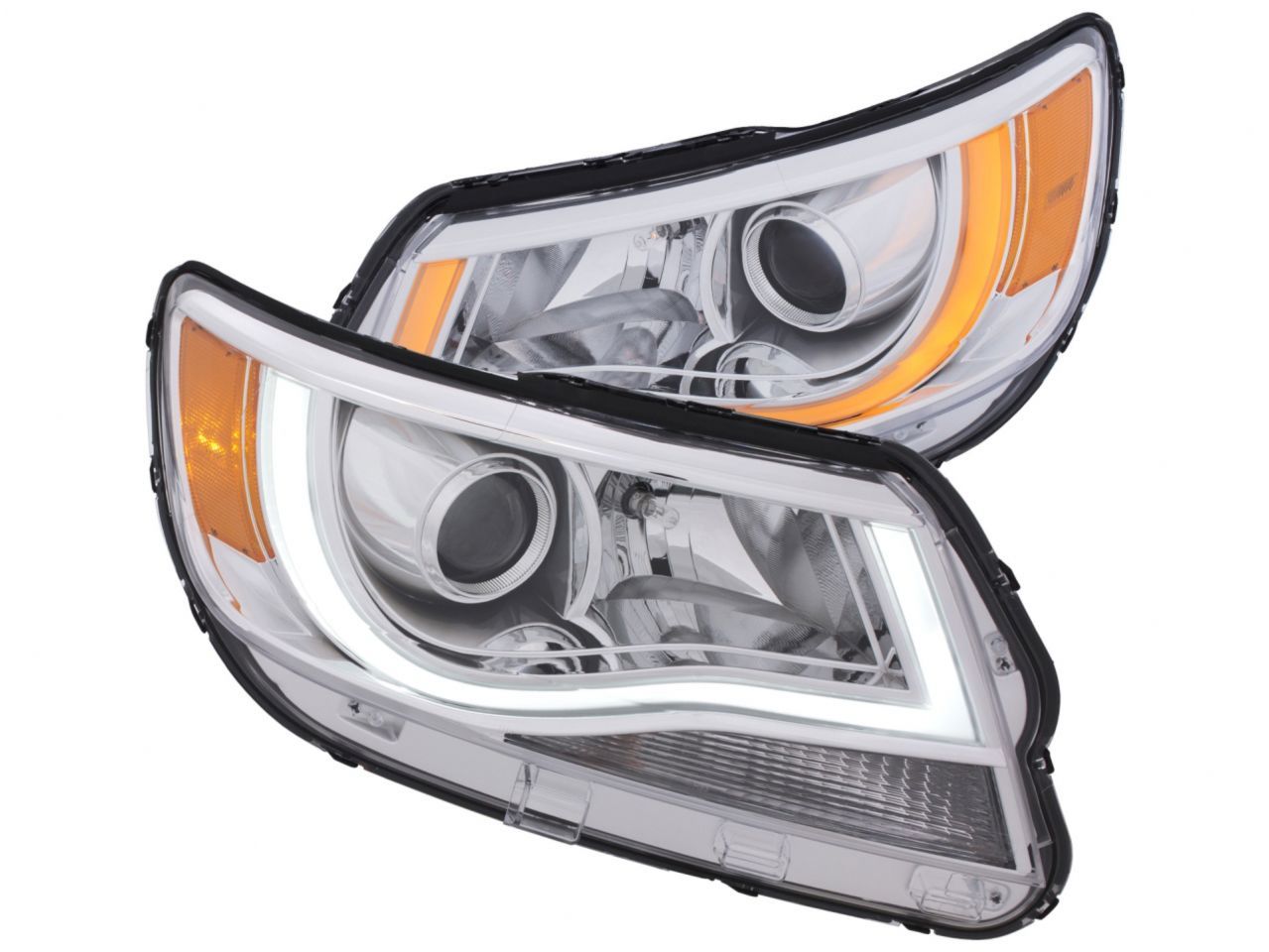 Anzo 2015-2016 Chevrolet Colorado Projector Headlights w/Plank Style Switch