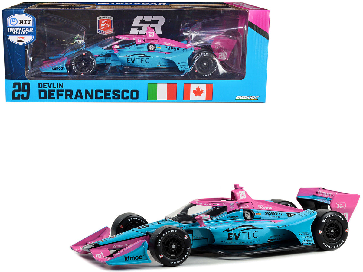 Rapid Vehicles Dallara IndyCar #29 Devlin DeFrancesco "EVTEC Performance Group" Andretti...