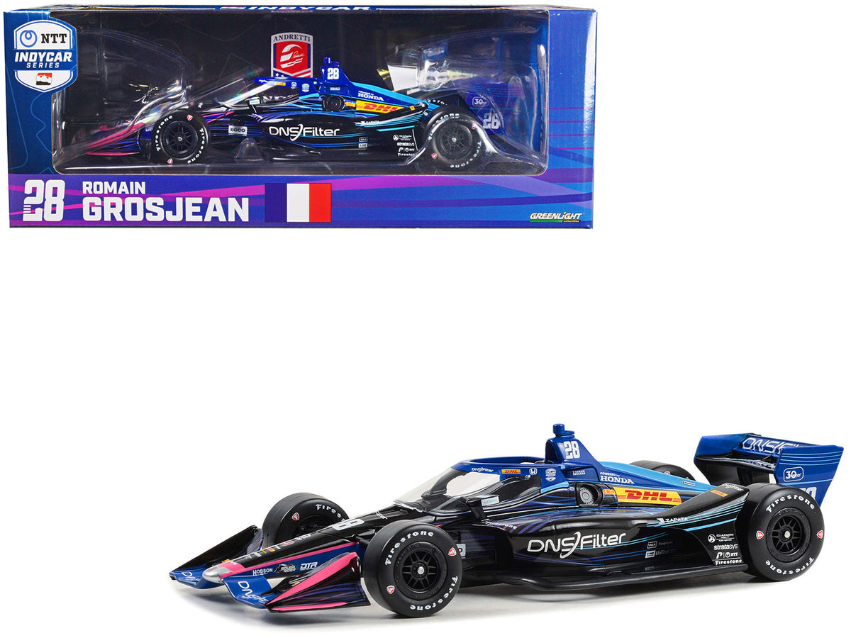 Rapid Vehicles Dallara IndyCar #28 Romain Grosjean "DNSFilter" Andretti Autosport (Road Course...