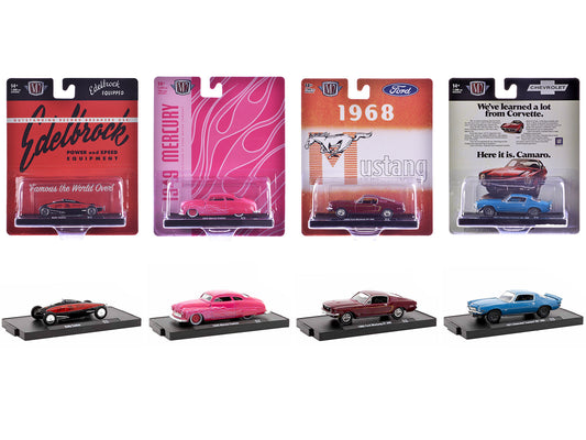 "Auto-Drivers" Set of 4 pieces in Blister Packs Release 115 Limited Edition to 7000 pieces Worldwide 1/64 Diecast Model Cars by M2 Machines  free shipping USA
