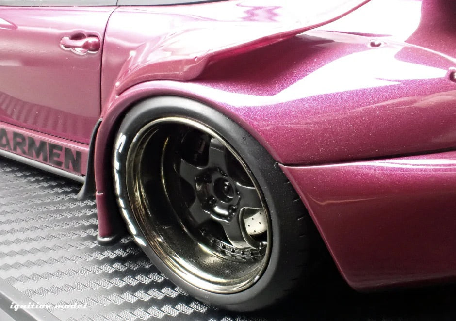 Ignition Model Porsche 993 RWB "Carmen" Purple Metallic 1:18