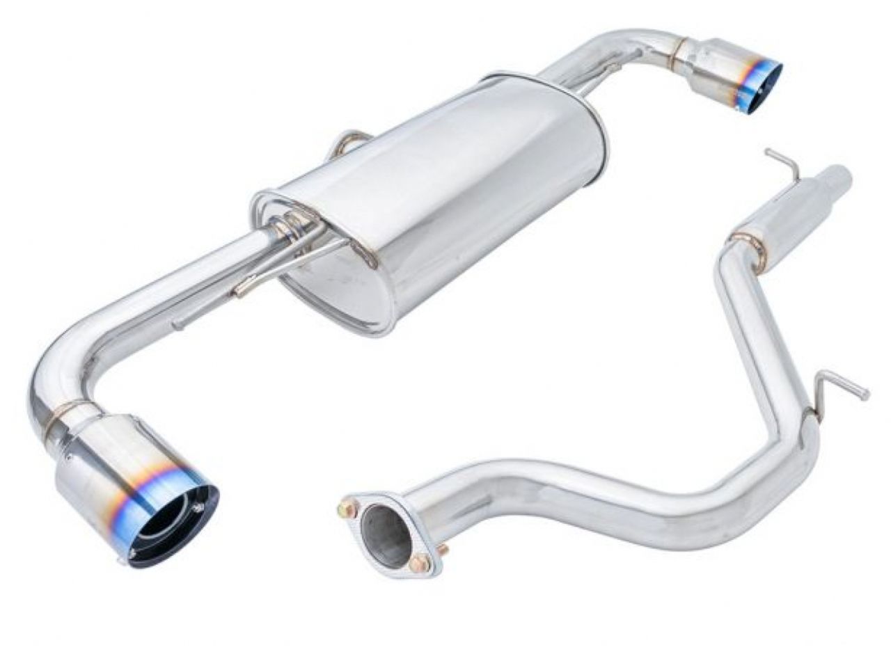 Megan Racing Axle Back Exhaust Dual 4" Blue Tips OE RS Style for Audi TT 3.2L AWD 2008-2009 MR-ABE-AT0832Q