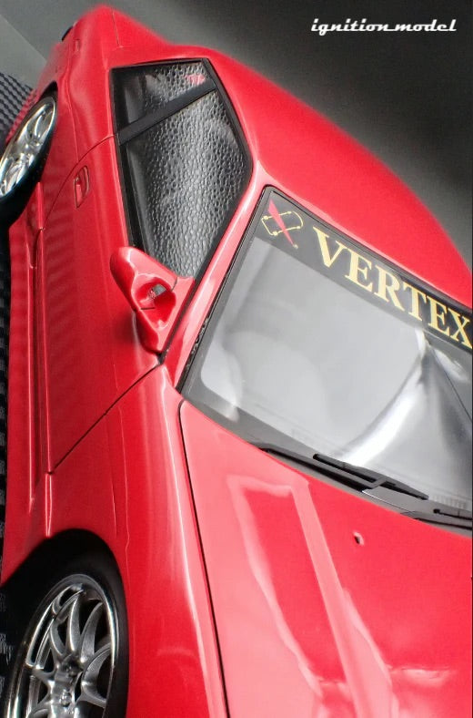Ignition-Model Nissan Vertex S13 Silvia Red 1:18