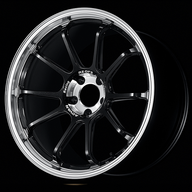 Advan RZ-DF2 20x9.0 / +40 Offset / 5x112 / 66.5mm Bore / Diamond Cut and Racing Titanium Black YAF0I40MDRTB