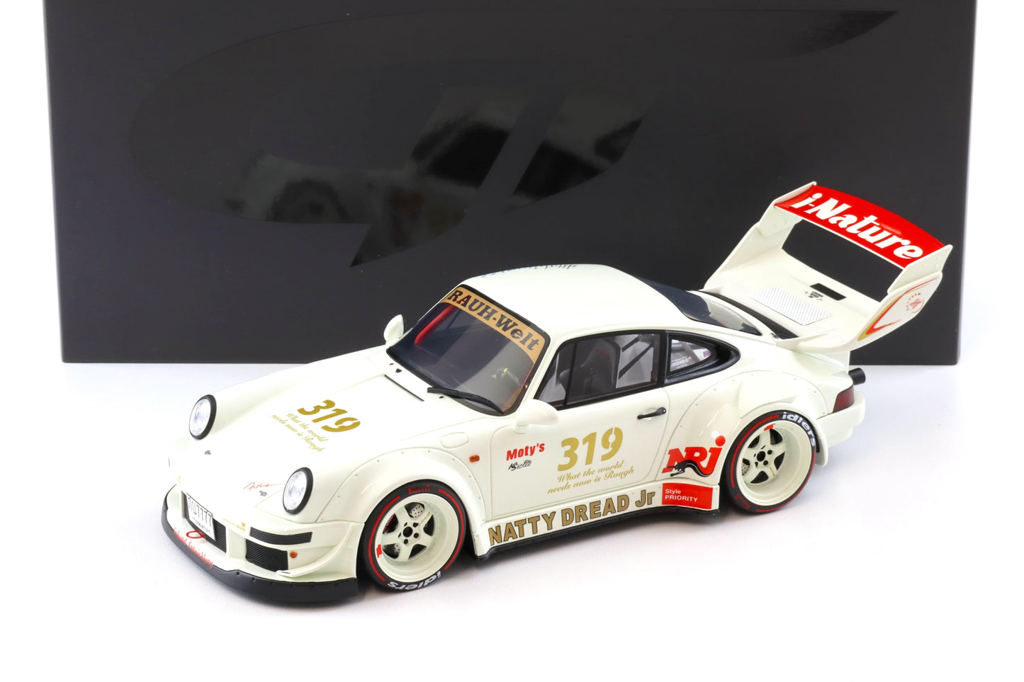 GT Spirit 2024 Porsche 911 964 RWB Natty Dread Jr White 1:18