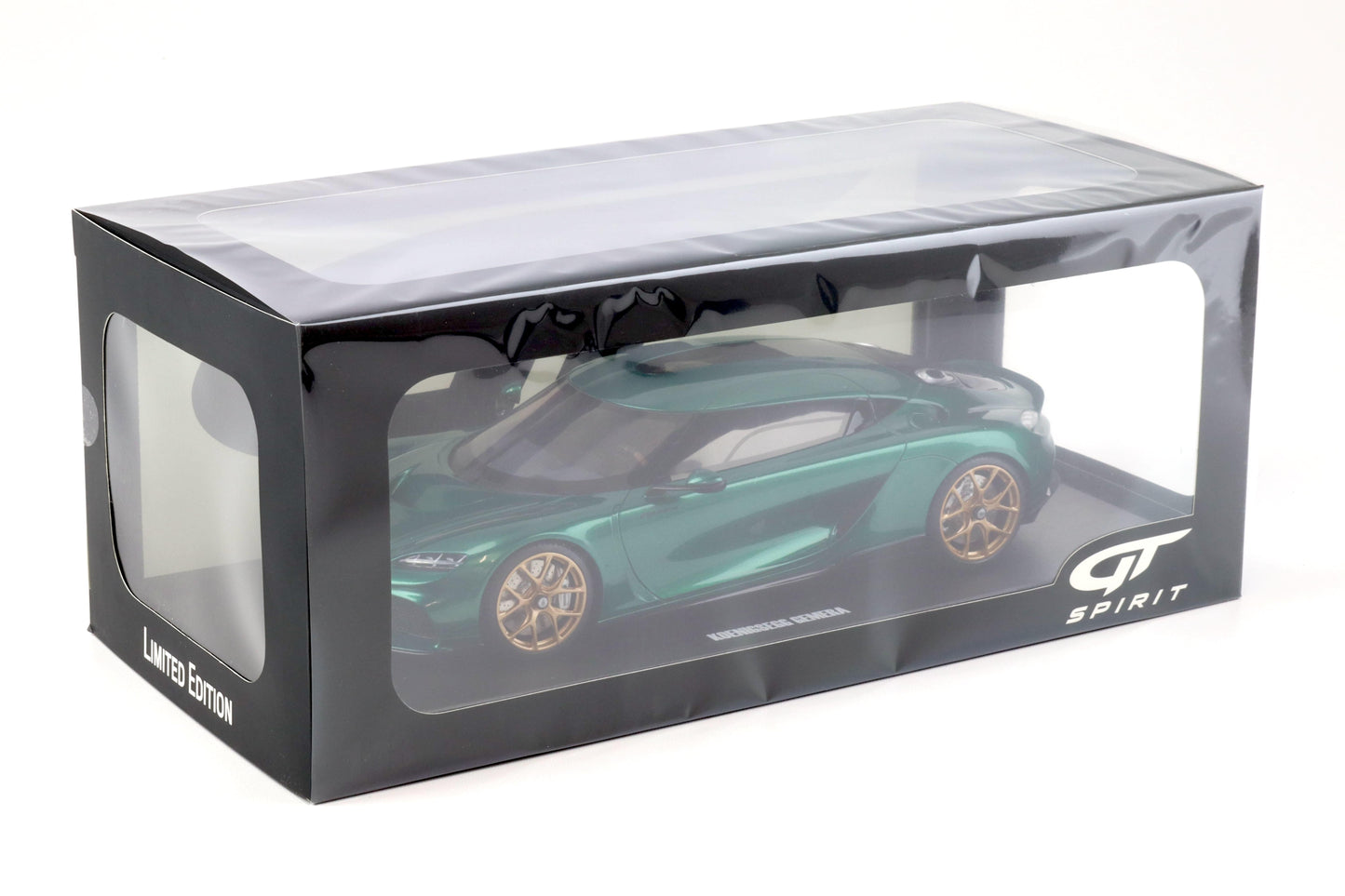GT Spirit 2024 Koenigsegg Gemera Racing Green w/ Gold Wheels 1:18