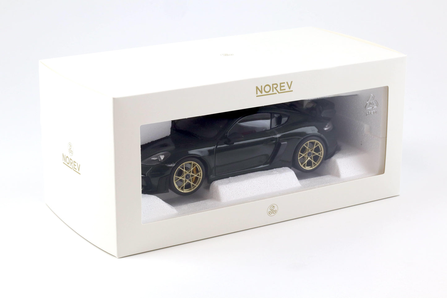 Norev 2023 Porsche 718 Cayman GT4 RS w/ Weissach Package Brewster Green 1:18