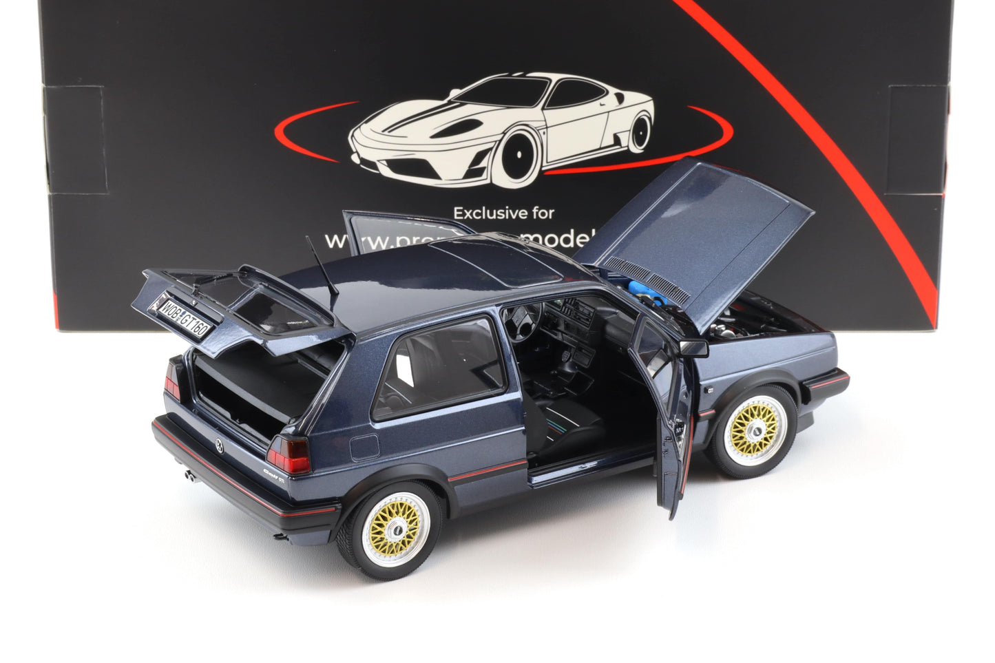 Norev 1988 Volkswagen Golf MK II GTI Helios Blue Metallic 1:18