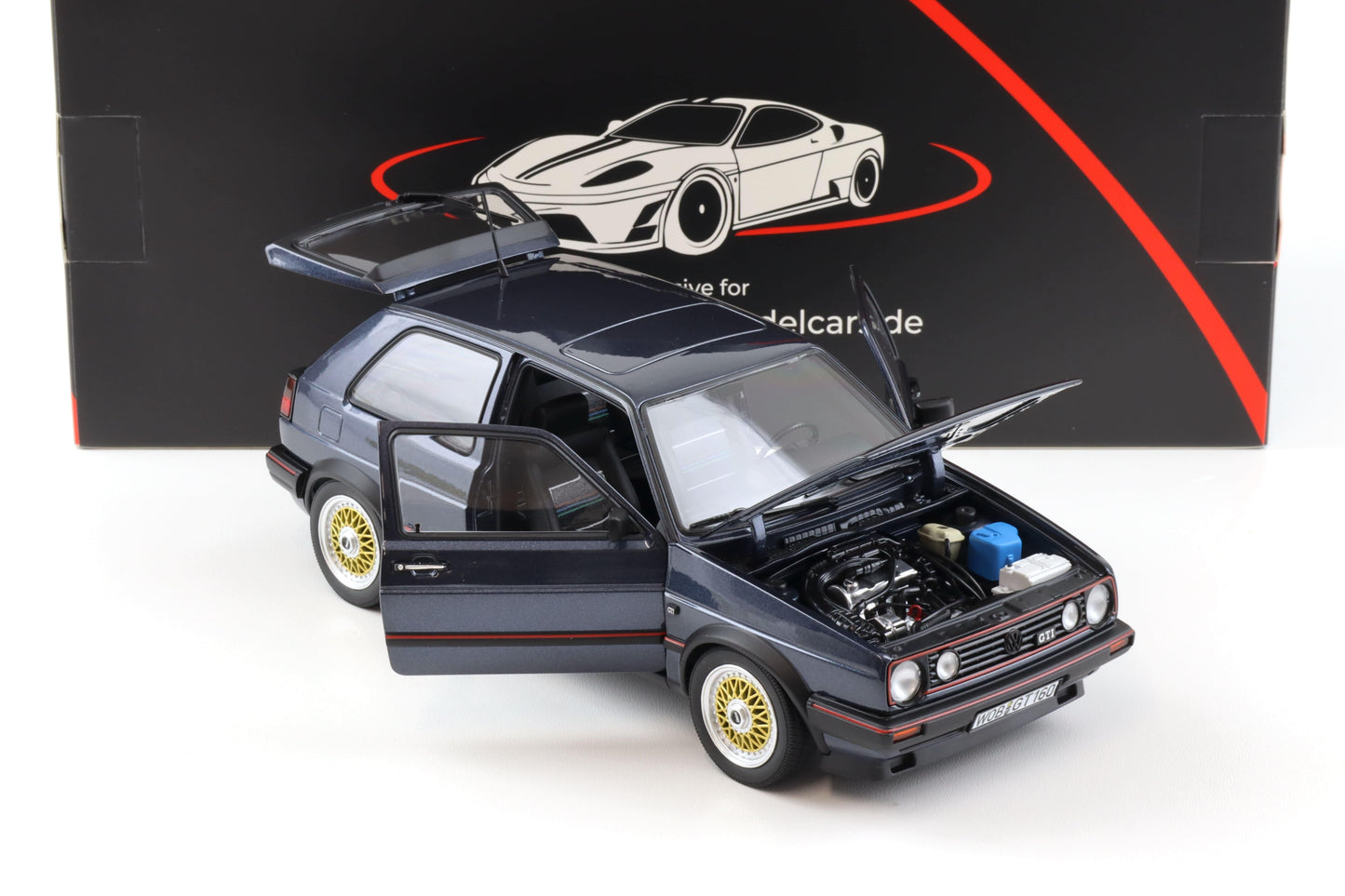 Norev 1988 Volkswagen Golf MK II GTI Helios Blue Metallic 1:18