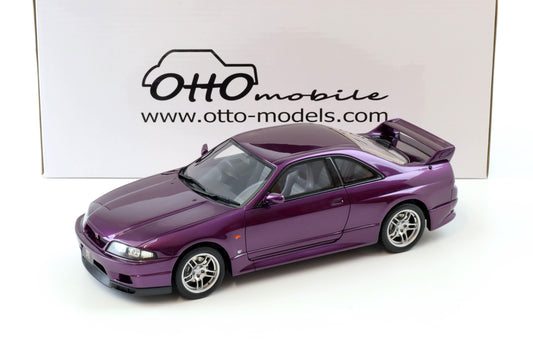 STM Diecast Otto 1995 Nissan Skyline GT-R R33 (BNR33) V-Spec Midnight Purple 1:18
