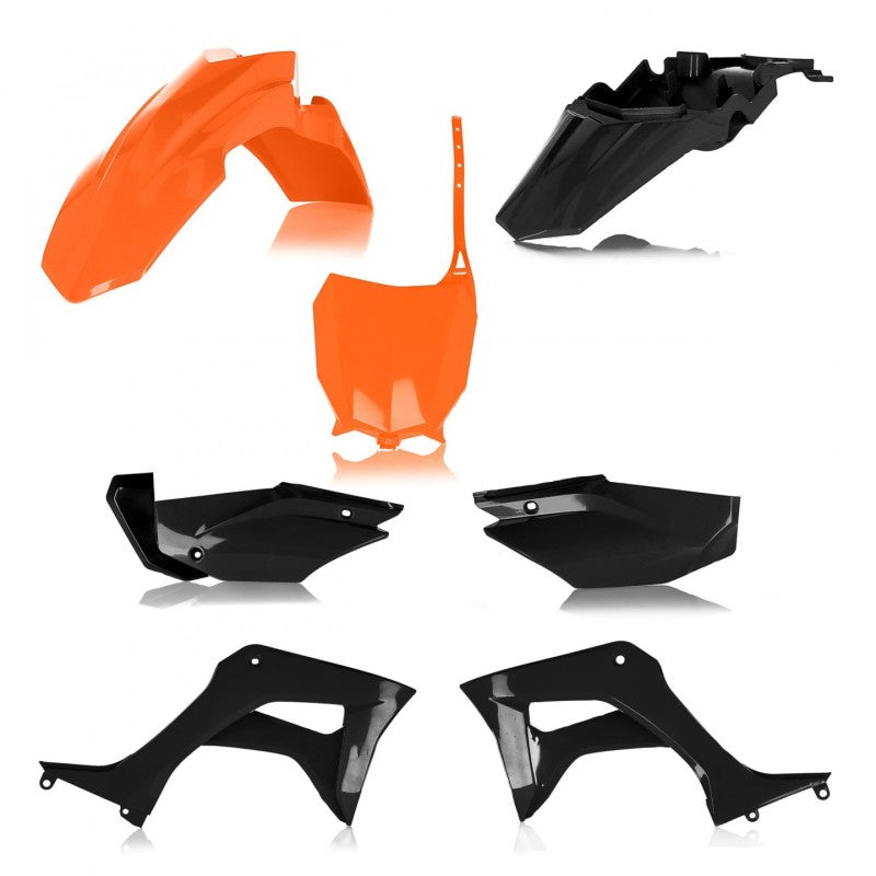 Acerbis 19+ Honda CRF110F Full Plastic Kit - Orange/Black 2861935225