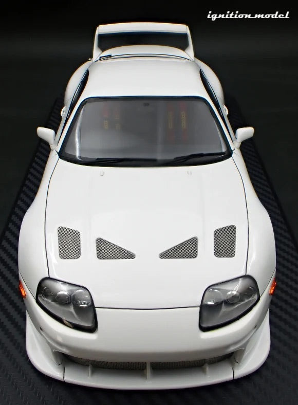Ignition-Model Toyota Supra Mk4 (A80) TRD 3000GT (BBS LMs) White 1:18
