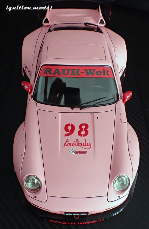 Ignition Model Porsche 993 RWB "Hooters" Matte Pink 1:18