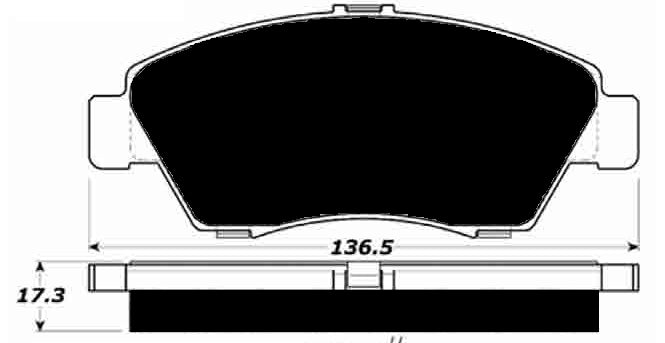 Porterfield Brake Pads for 1997 HONDA CIVIC Del Sol V-TEC