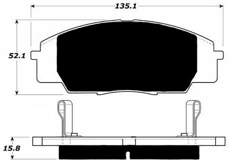 Porterfield Brake Pads for 2008 HONDA S 2000