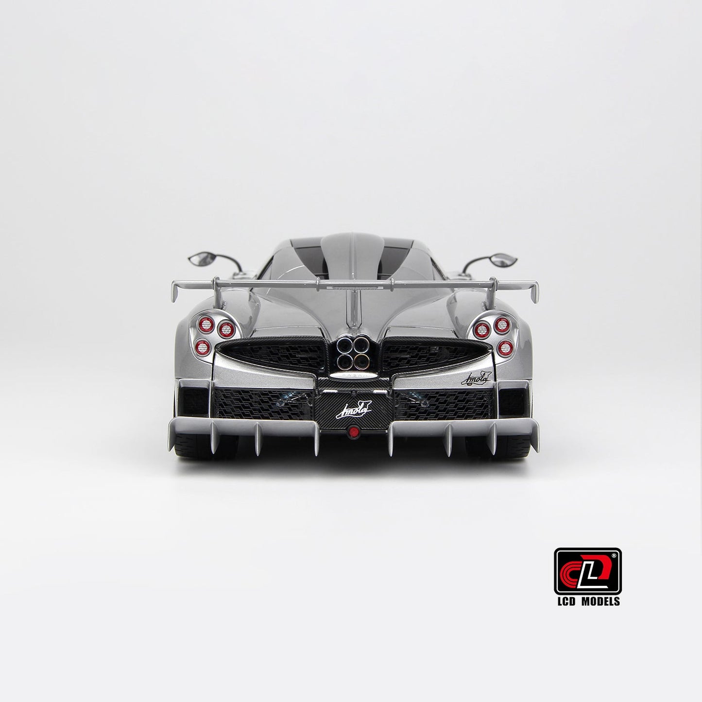 LCD 2020 Pagani Imola Silver w/ Black Wheels 1:18