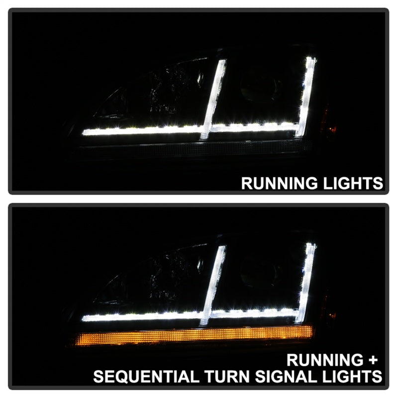 FR SPORT Spyder 08-15 Audi TT HID Xenon Projector Headlights w/Seq Turn Signal - Blk...