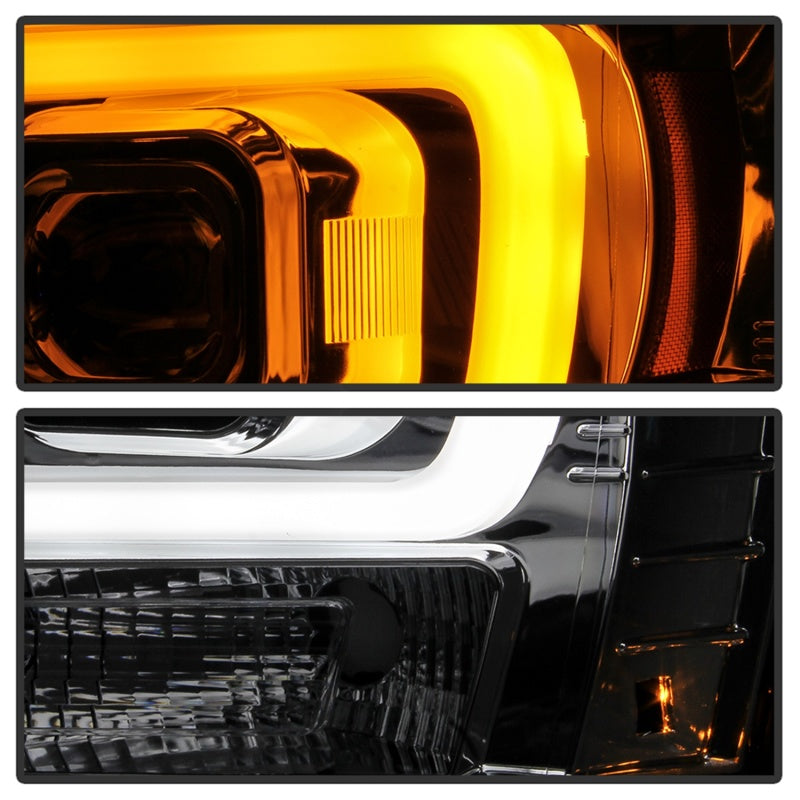 FR SPORT Spyder 07-14 Chevy Suburban/Tahoe V2 Projector Headlights LED Turn Sig Chrome...