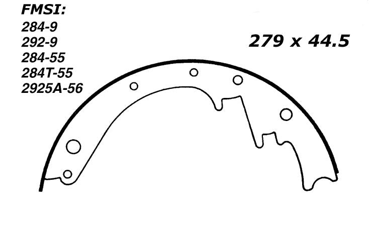 Porterfield Brake Shoes for 1959 CHEVROLET CORVETTE