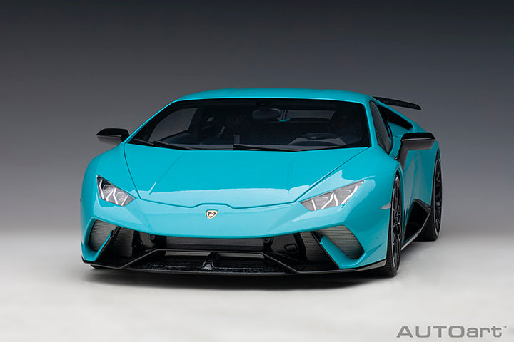 STM Diecast AUTOart Lamborghini Huracan Performante Blu Glauco (Solid Blue) 1:12 - View 3
