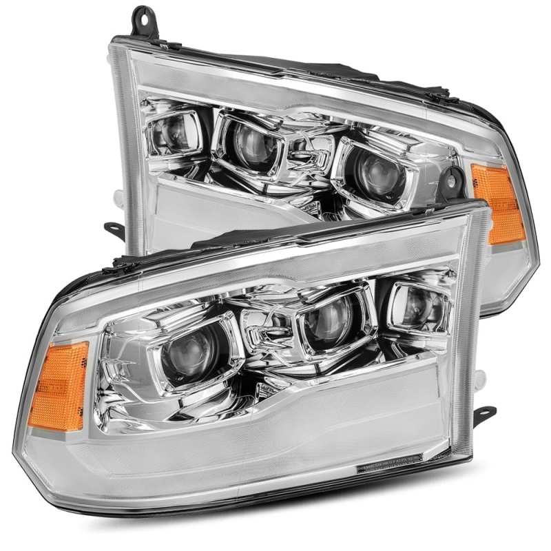 FR SPORT AlphaRex 09-18 Dodge Ram 1500HD PRO-Series Projector Headlights Plank Style Chrome w/Seq...