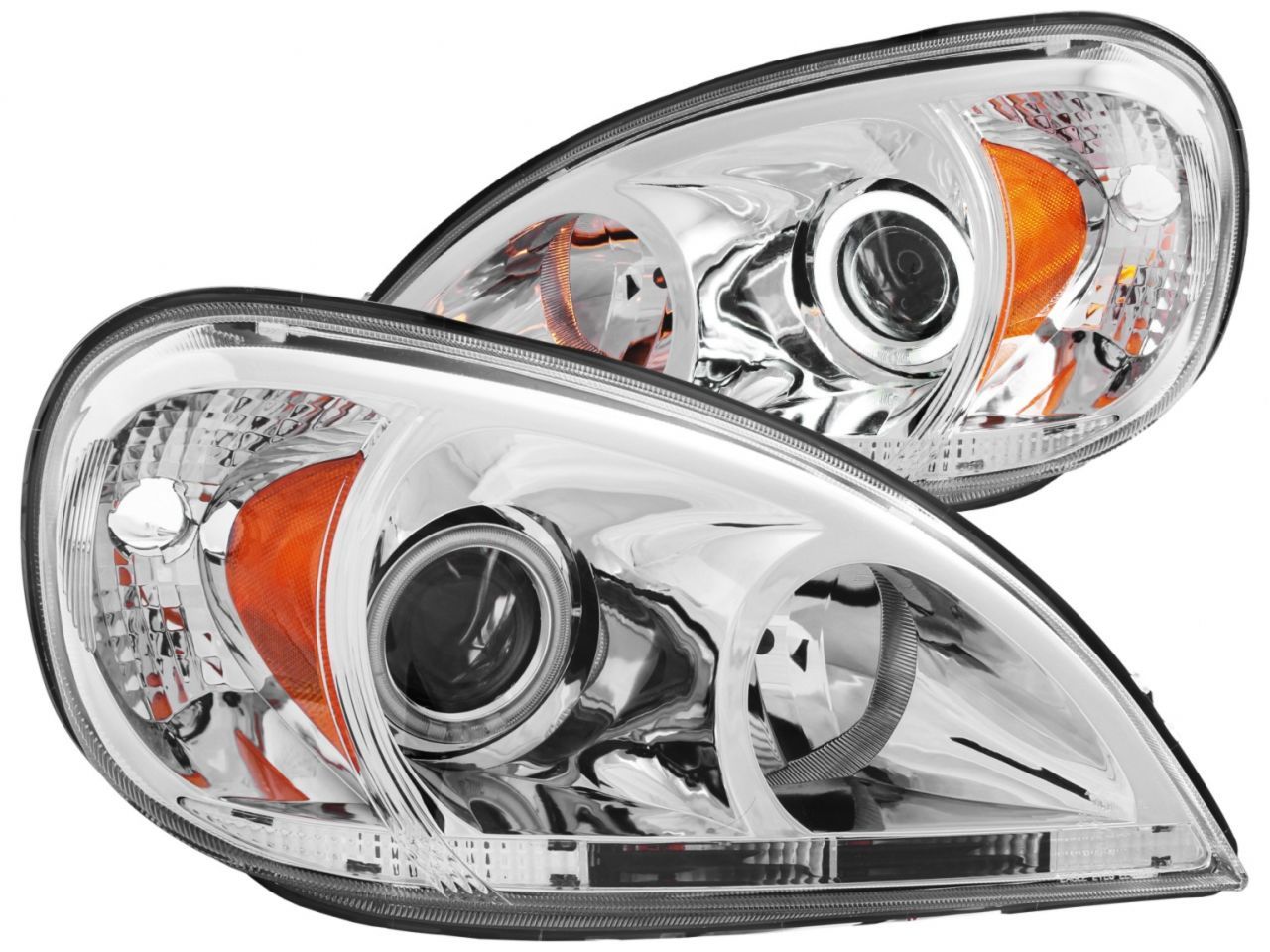 Anzo 1997-2001 Mercedes Benz M Class Projector Headlights w/ Halo Chrome