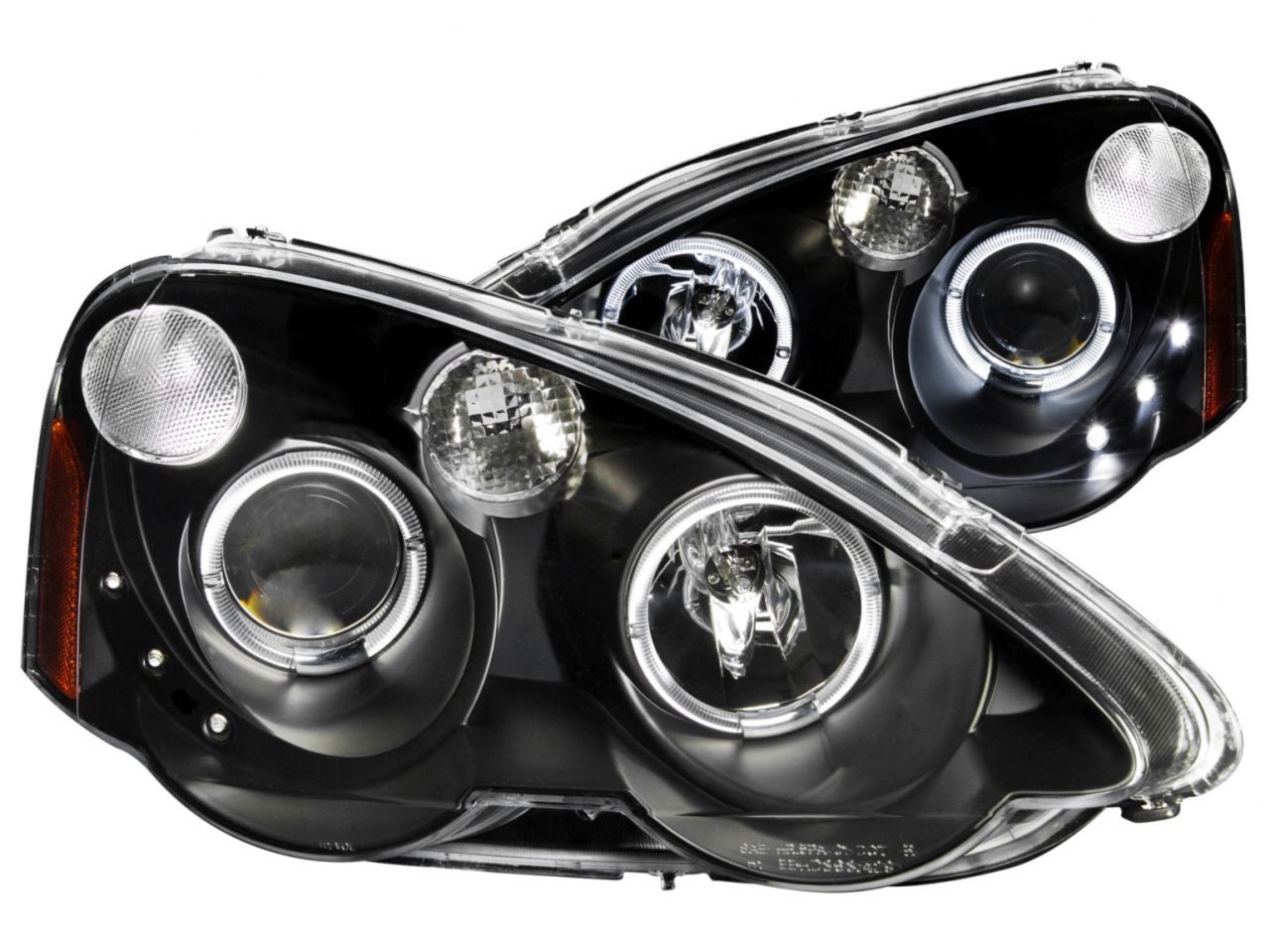 Anzo 2002-2004 Acura Rsx Projector Headlights w/ Halo Black