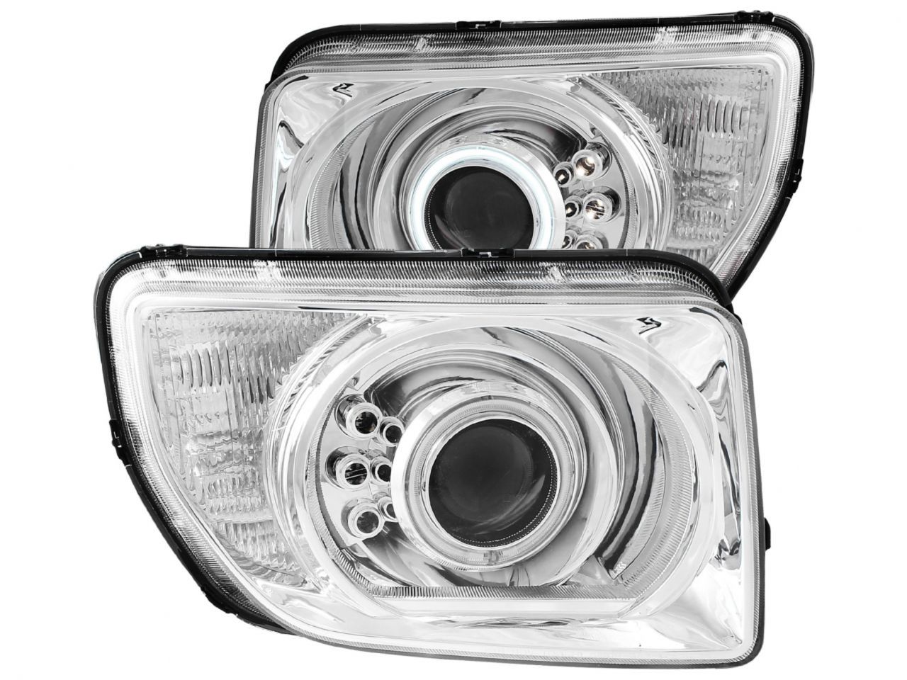 Anzo 2003-2006 Honda Element Projector Headlights w/ Halo Chrome (CCFL)