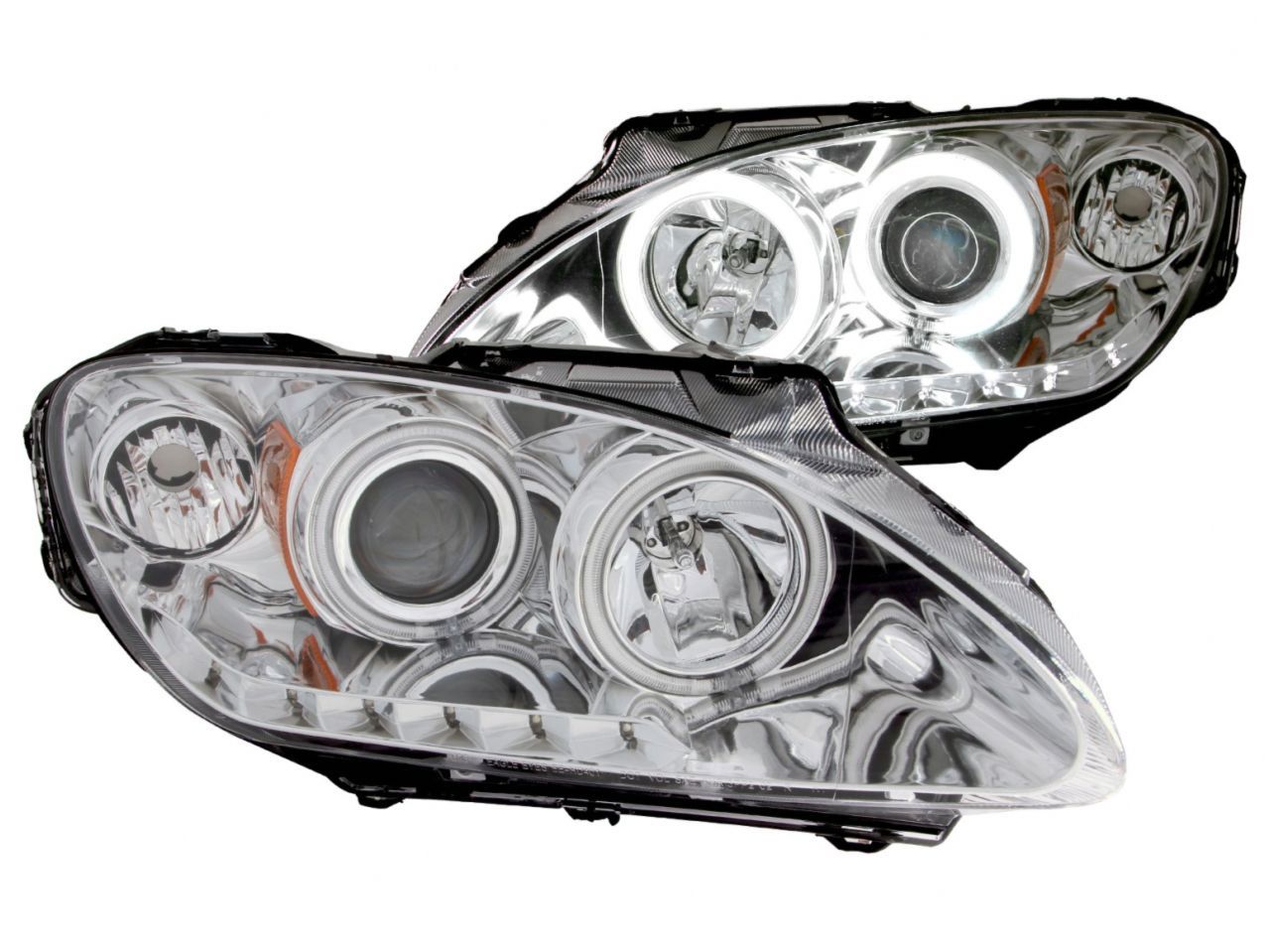 Anzo 2000-2003 Honda S2000 Projector Headlights w/ Halo Chrome (CCFL)