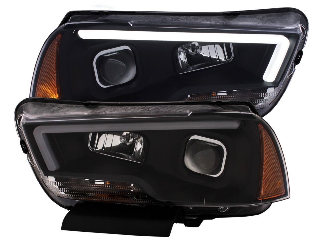 Anzo  11-14 Dodge Charger Projector Headlights w/ Plank Style Design